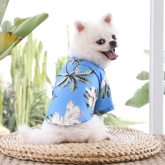 Hawaiian Beach Style Dog T-Shirt